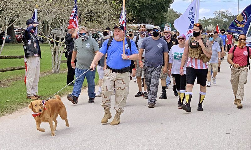 Challenge 22: Florida post marches to fight veteran suicide