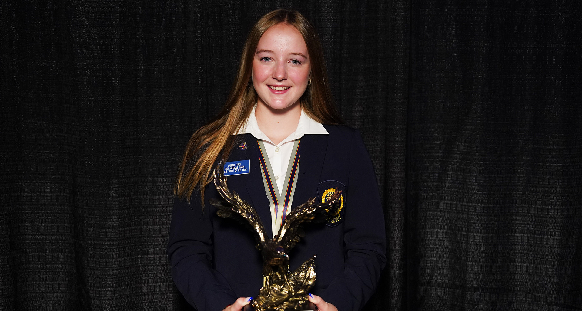 2024 American Legion National Eagle Scout of the Year Lauren Tyree. Photo by Jennifer Blohm/The American Legion