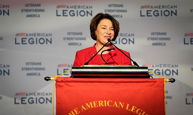 Klobuchar presented Legion’s Distinguished Public Service Award