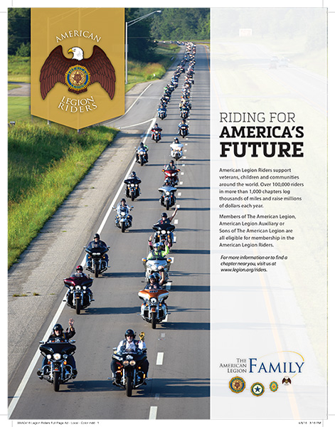 American Legion Riders Ad - Full page print