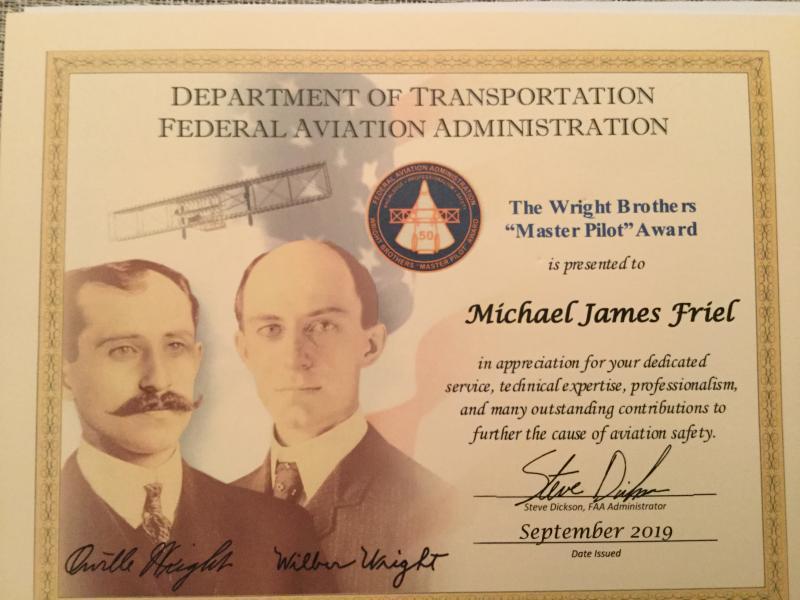 Legionnaire receives FAA Flight Instructor of the Year Award for Eastern Region