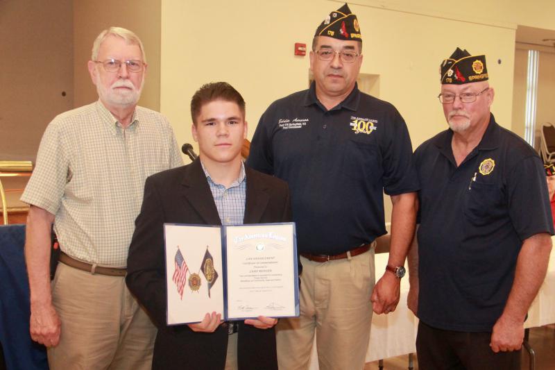 Law Enforcement Certificate of Commendation Award to Luke Bender