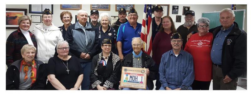 America&#039;s oldest living Medal of Honor recipient celebrates 96th birthday with American Legion Post 4 and Auxiliary unit in Bend, Ore.