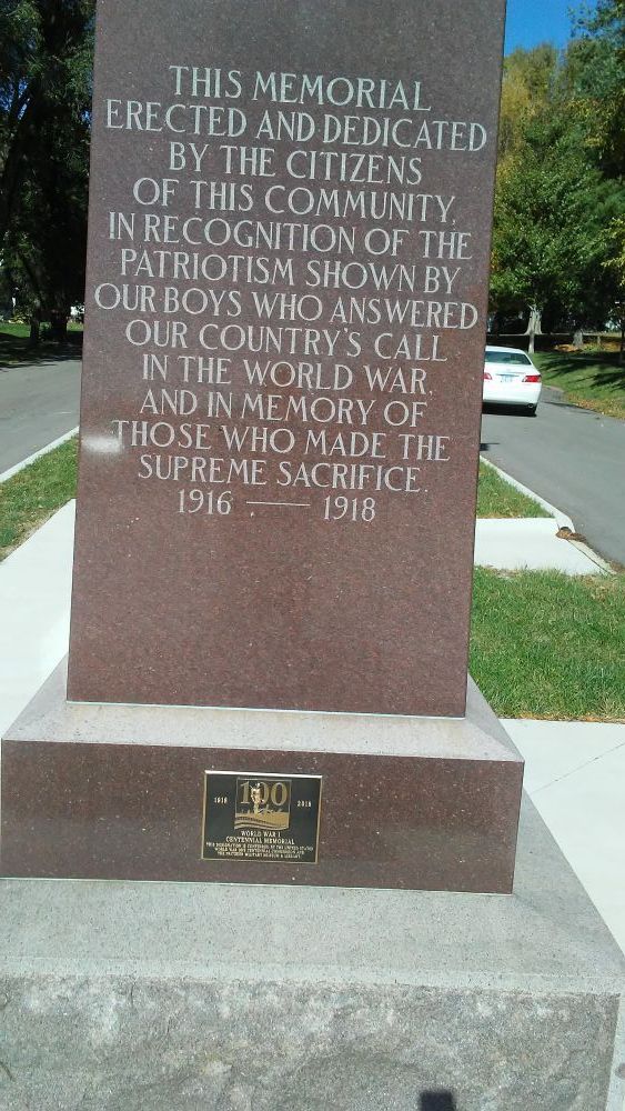 Pierson National World War I Memorial