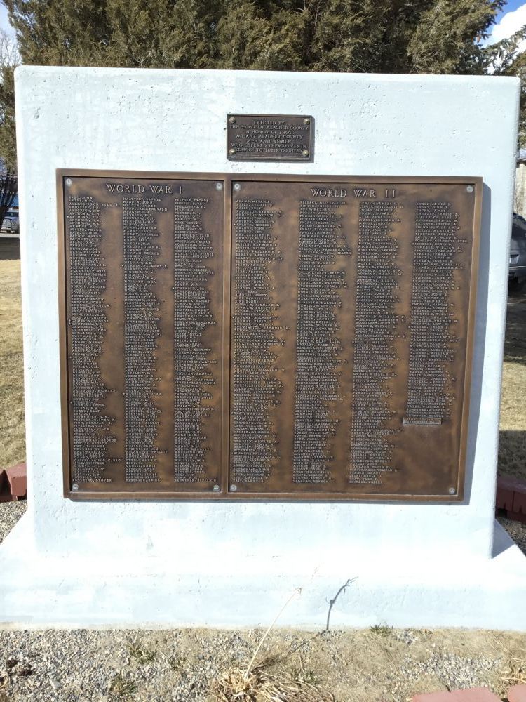 World War I and World War II Memorial, White Sulphur Springs, Montana