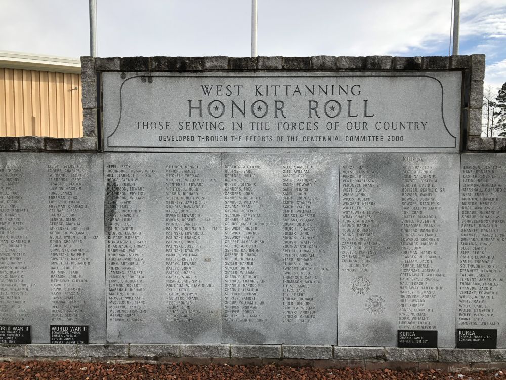 West Kittanning Honor Roll