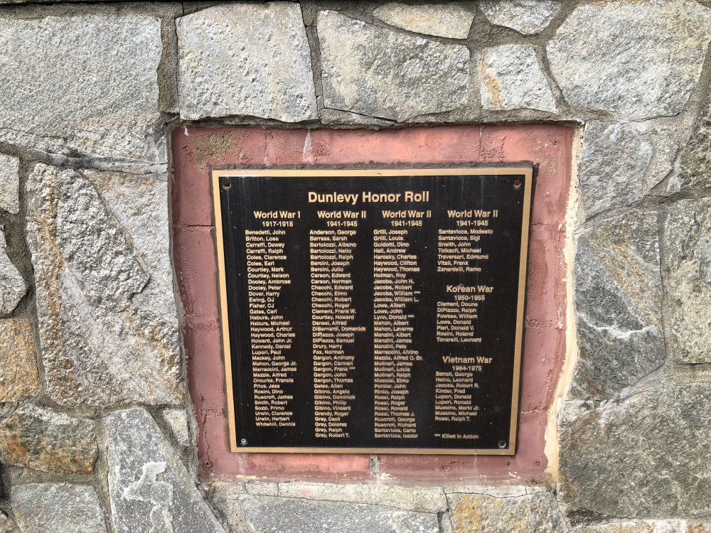 Dunlevy Veterans Memorial