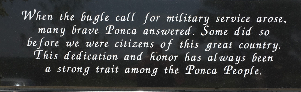 Ponca Tribe of Oklahoma Veterans Memorial