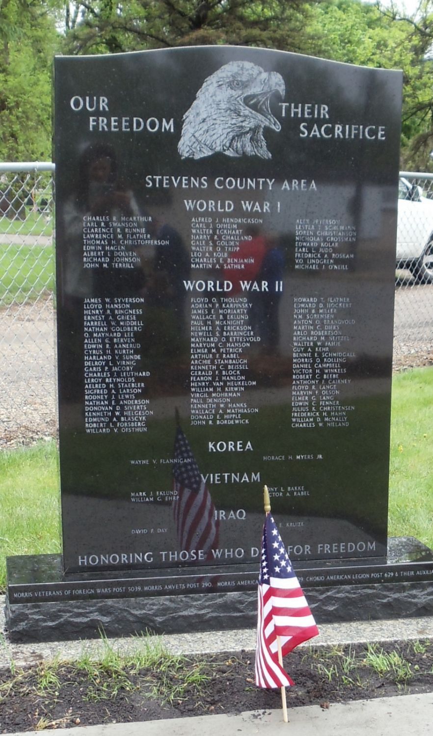 Veterans&#039; Memorial, Stevens County, Minnesota