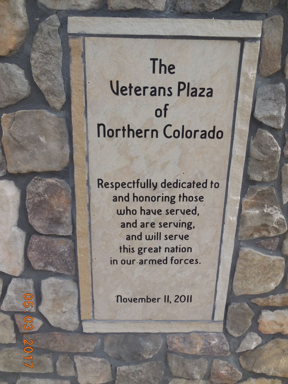 The Veterans Plaza of Northern Colorado