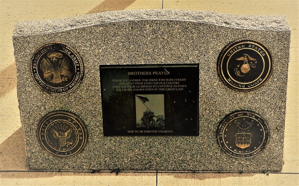 Armed Forces Flag Pole and Plaque Memorial