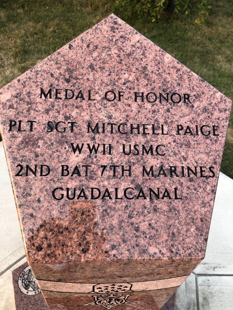 Mitchell Paige Monument 