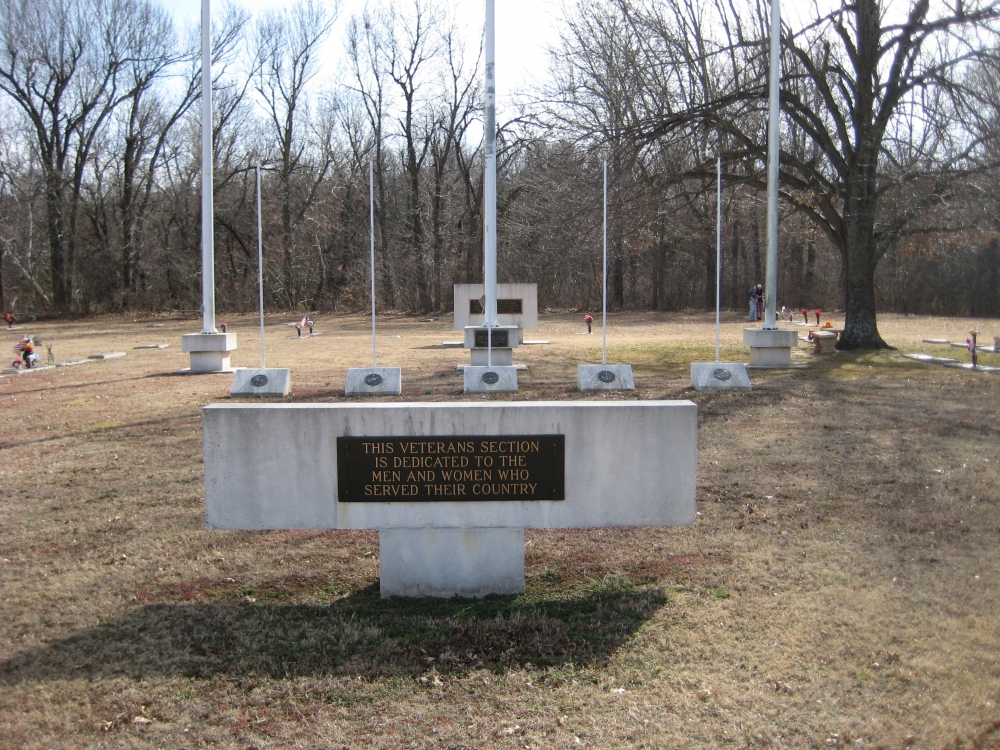 Cushing, Oklahoma - Euchee Valley Memorial Park &quot;Veterans Circle&quot; Memorial