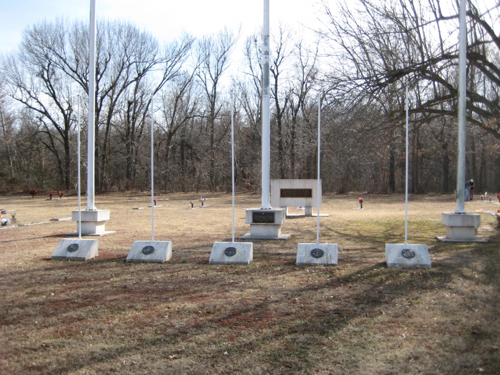 Cushing, Oklahoma - Euchee Valley Memorial Park &quot;Veterans Circle&quot; Memorial