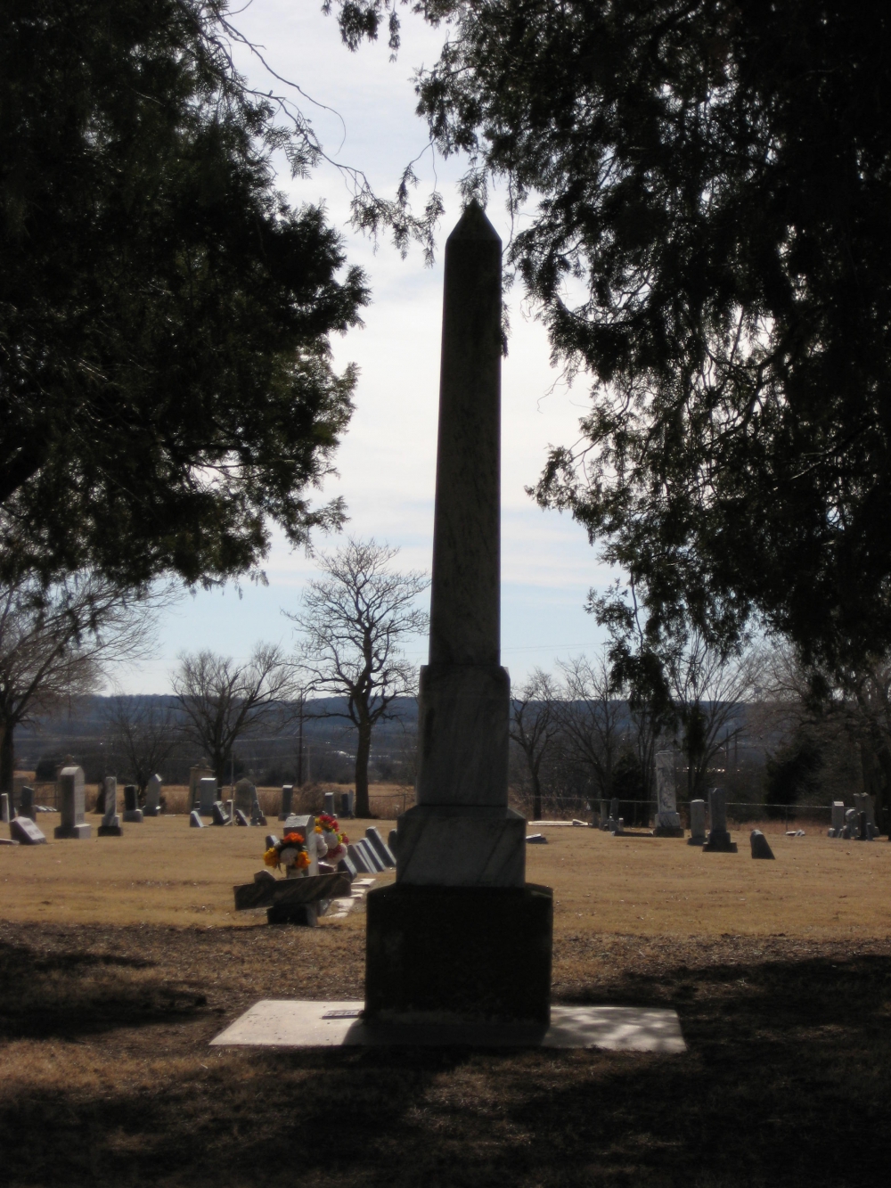 Pawnee, Oklahoma - Highland Cemetery Rough Riders Monument