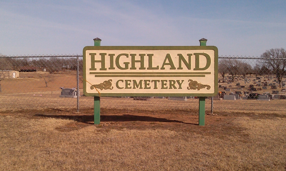 Pawnee, Oklahoma - Highland Cemetery Rough Riders Monument