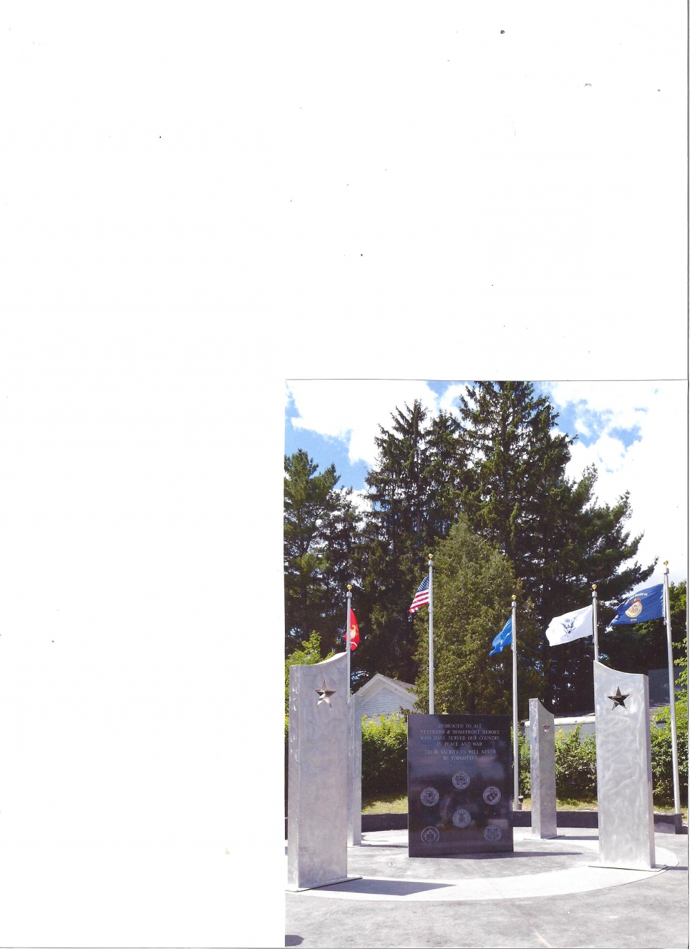 The Veterans and Homefront Heroes Memorial at Holland Park