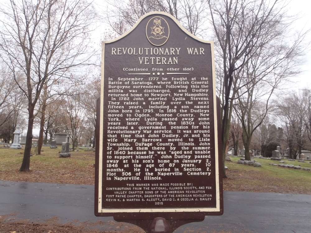 John Dudley Revolutionary War Veteran Memorial