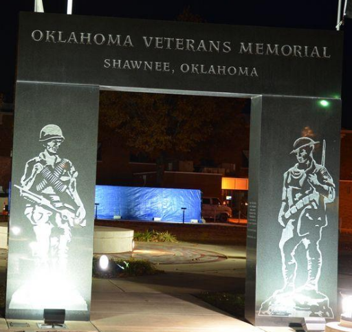 Veterans Memorial at Woodland Veterans Park, Shawnee, Oklahoma