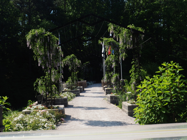 Aldridge Gardens Veterans Memorial Arbor and Pentagon Plaza