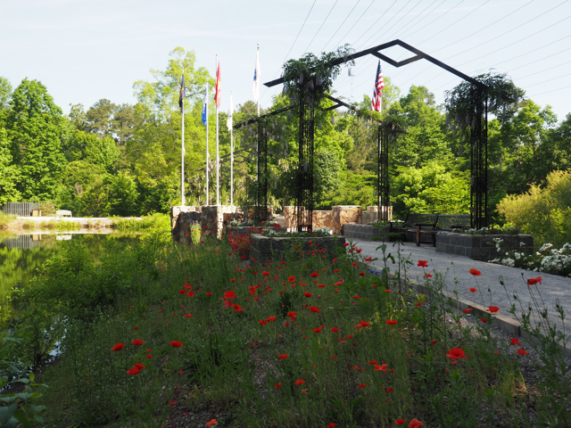 Aldridge Gardens Veterans Memorial Arbor and Pentagon Plaza