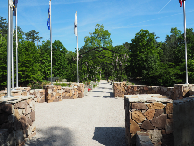 Aldridge Gardens Veterans Memorial Arbor and Pentagon Plaza