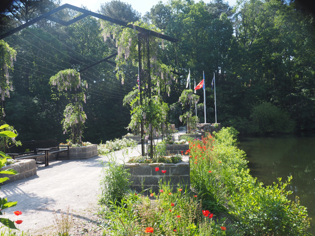 Aldridge Gardens Veterans Memorial Arbor and Pentagon Plaza