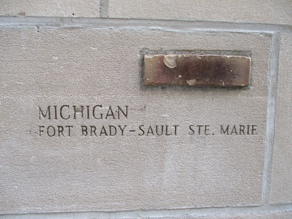Piece of Fort Brady, Chicago Tribune Building