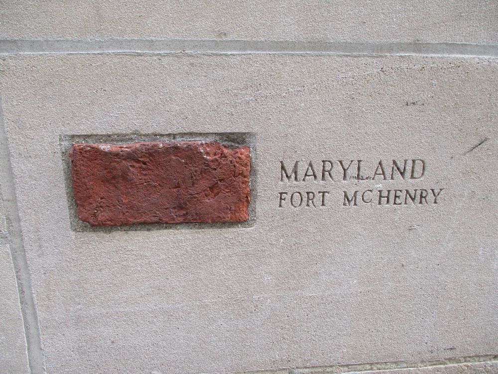 Piece of Fort McHenry, Chicago Tribune Building