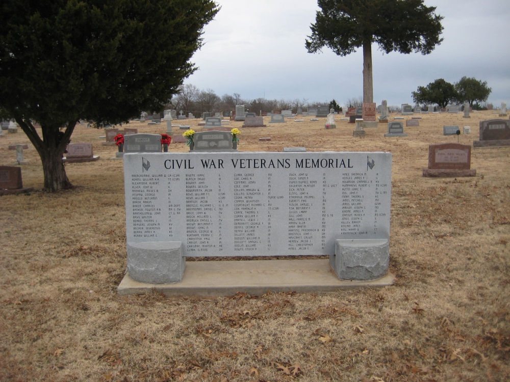 Stillwater, Oklahoma - Fairlawn Cemetery Civil War Veterans Memorial