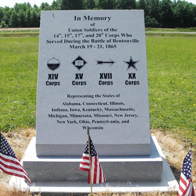 Union Monument, Bentonville Battlefield, Four Oaks