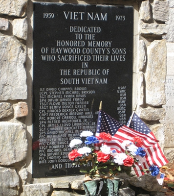 Haywood County Vietnam Memorial, Waynesville