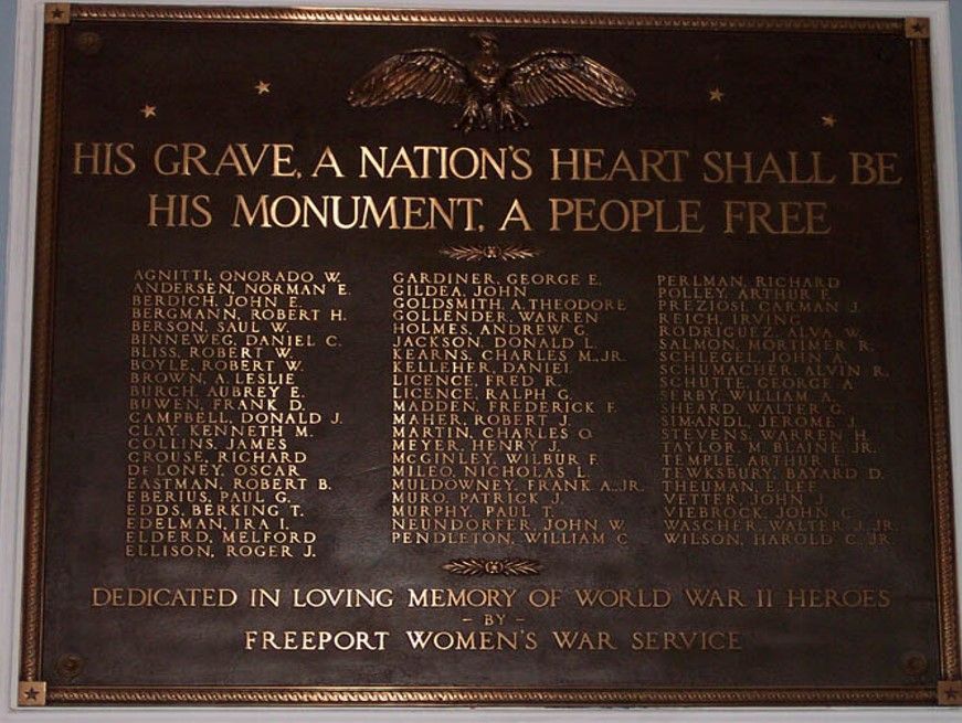 Memorial Plaque - World War I