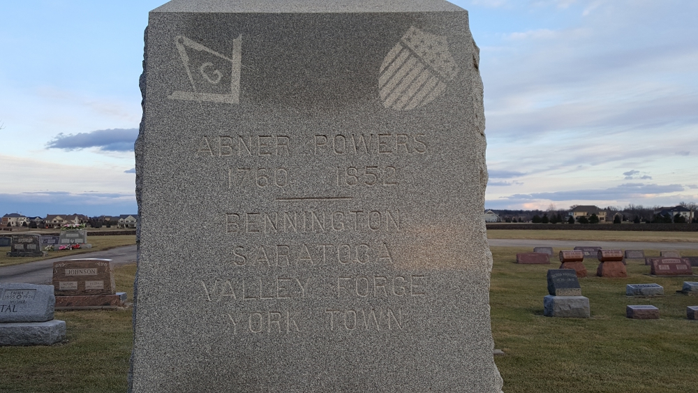Albert Powers  American Revolution Veteran Memorial
