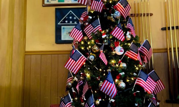 A veteran Christmas tree
