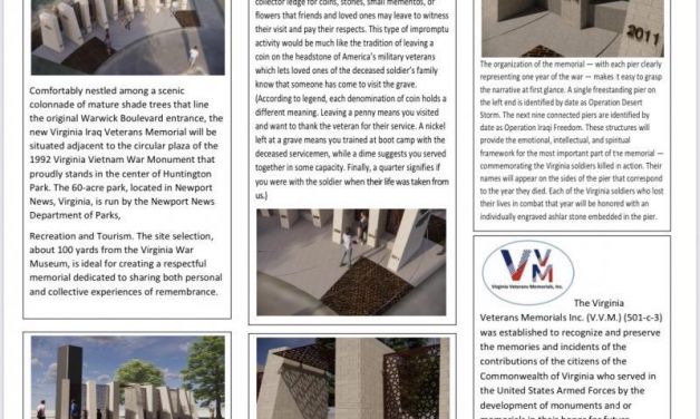 Virginia Veterans Memorial raising to get Virginia Iraq Veterans Memorial built