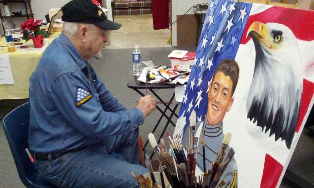 In Texas, one veteran dedicates life to painting fallen heroes