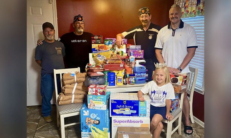 Christmas in July provided by post to local family in need